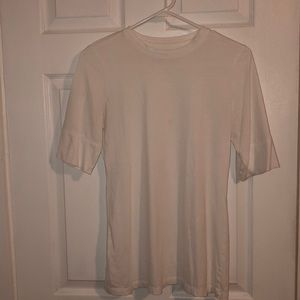 3/4 sleeve plain white tee
